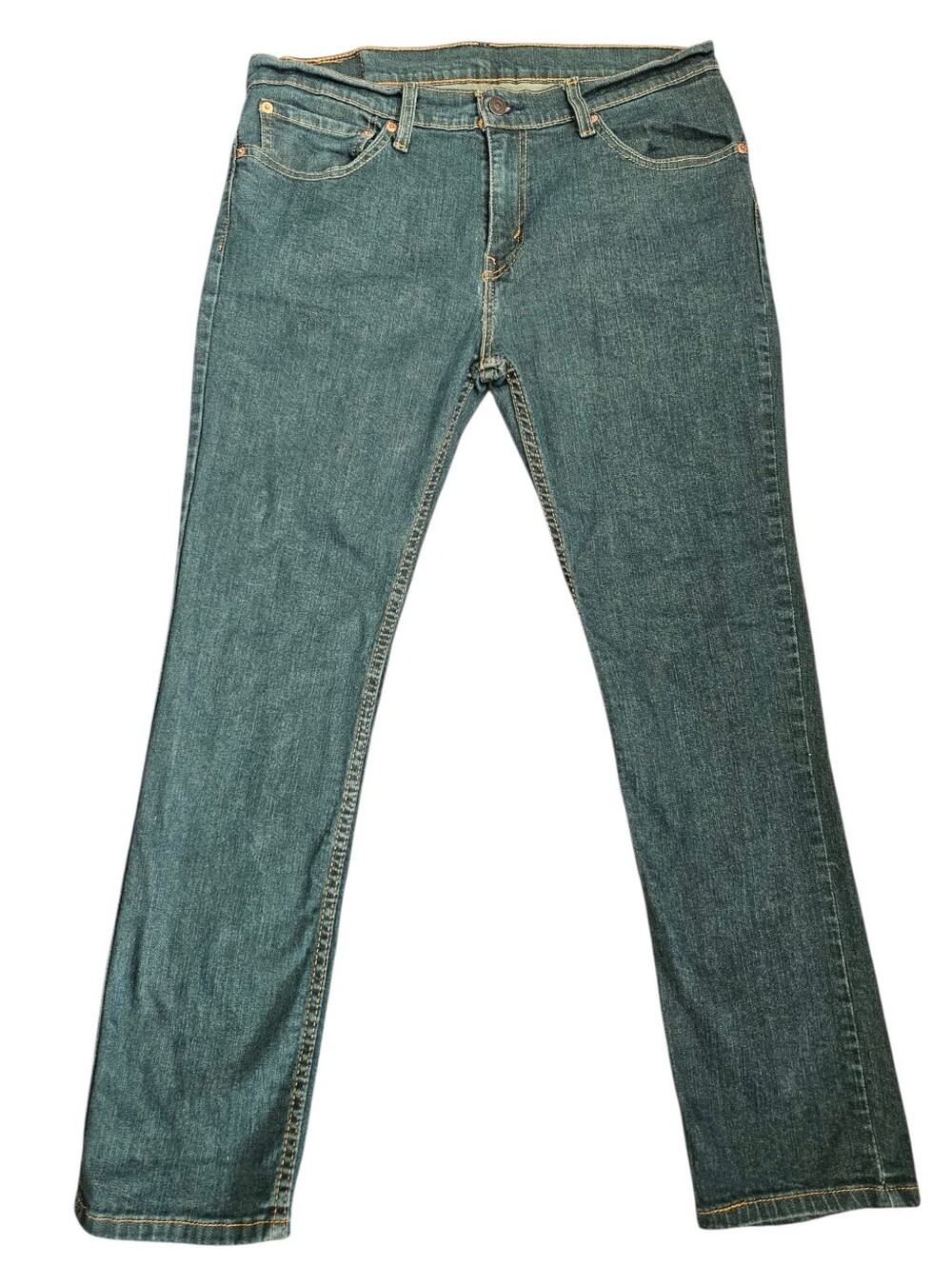 Levis Mens 511 Blue Jeans Sz 34x29 Straight Leg Zip Fly‎